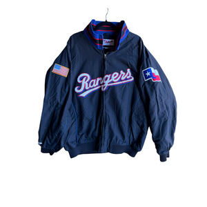 Majestic Navy Blue Bomber Jacket